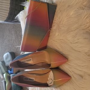 Brand new Steve Madden pumps and purse